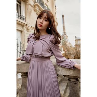 ハーリップトゥ(Her lip to)のherlipto   La Rochelle Pleated Dress(ロングワンピース/マキシワンピース)