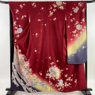 振袖 身丈160cm 裄丈66cm 正絹 美品 名品 【中古】(着物)