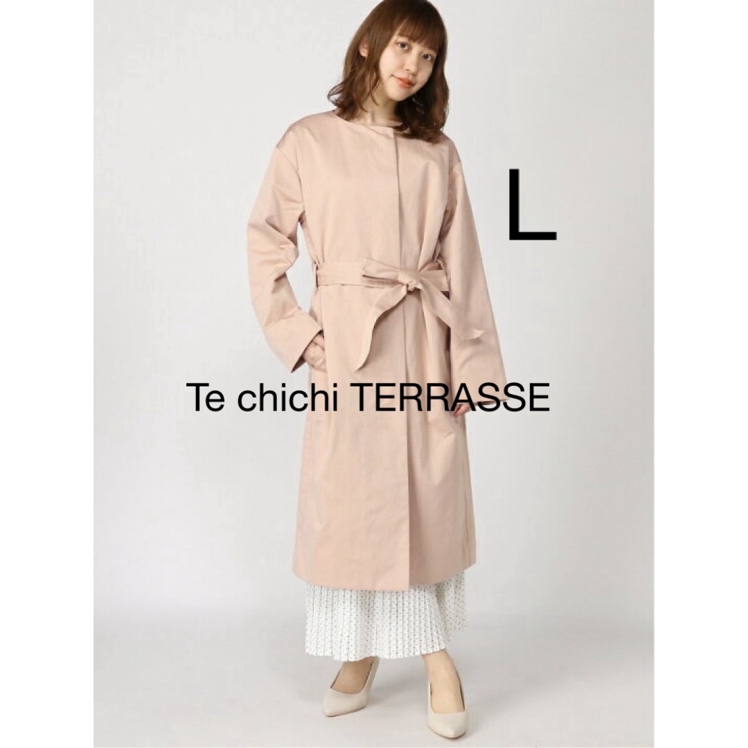Techichi(テチチ)の新品 Te chichi TERRASSE グログラン ノーカラーコート レディースのジャケット/アウター(スプリングコート)の商品写真
