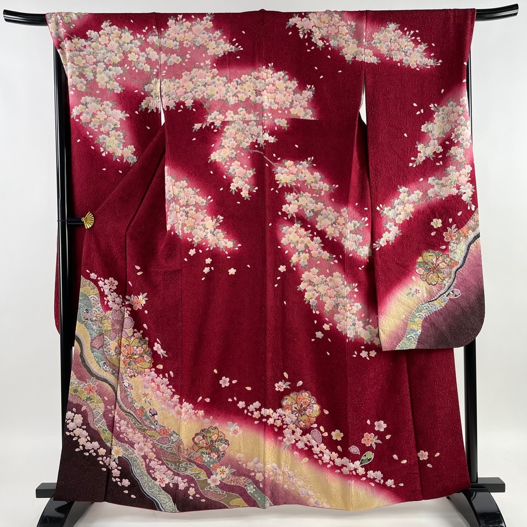 振袖 身丈163cm 裄丈69.5cm 正絹 美品 逸品 【中古】 レディースの水着/浴衣(着物)の商品写真