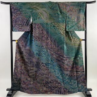 訪問着 身丈165cm 裄丈66cm 正絹 美品 逸品 【中古】(着物)