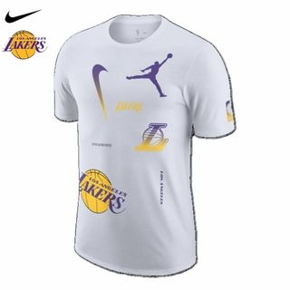 ナイキ(NIKE)の★送料無料★UK直輸入★ジョーダン★レイカーズ Max90 Tシャツ★白/L★(バスケットボール)