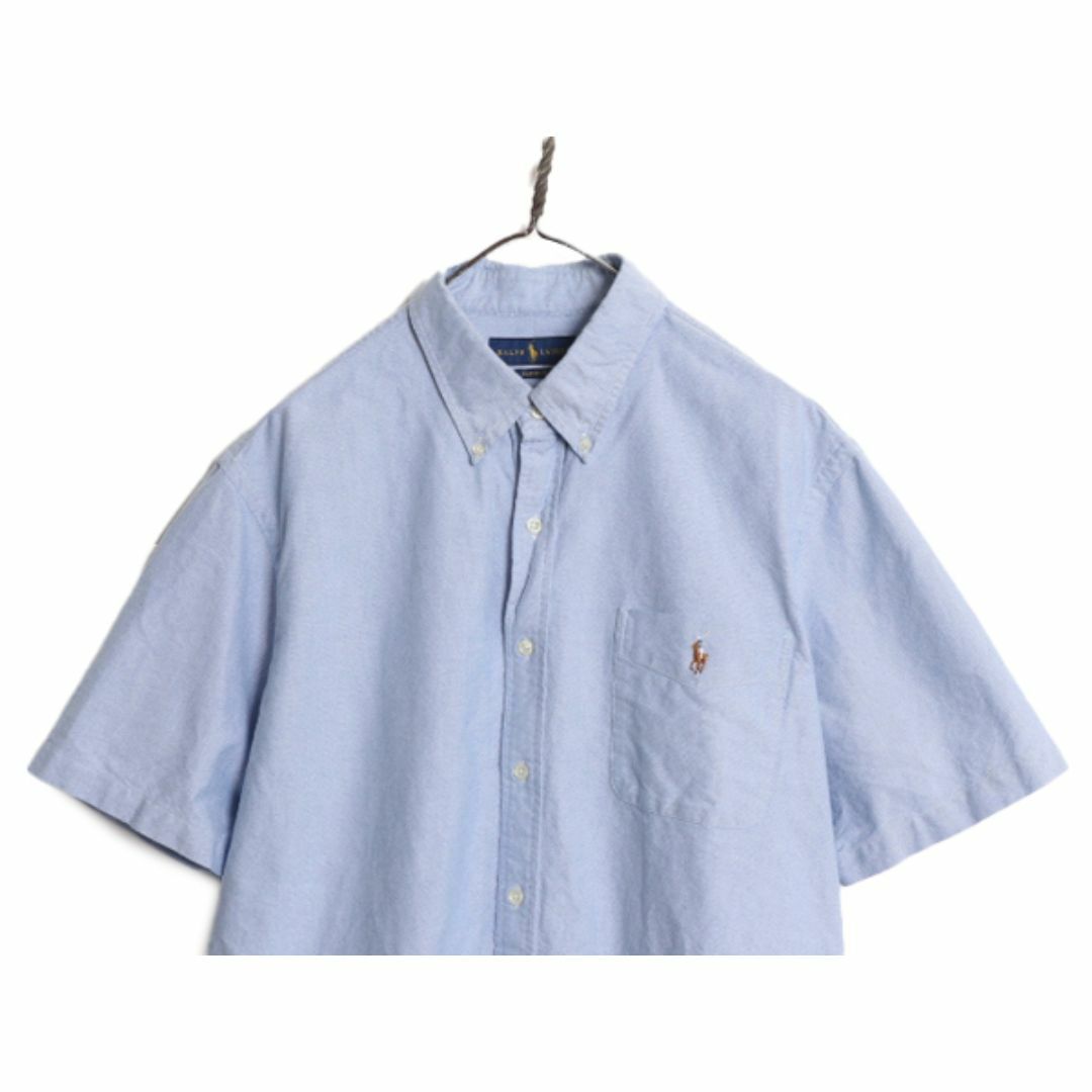Ralph Lauren(ラルフローレン)のラルフローレン オックスフォード 半袖 ボタンダウン シャツ メンズ XL 古着 ポロ 大きいサイズ ワンポイント ポケット付き BD ワイシャツ メンズのトップス(シャツ)の商品写真