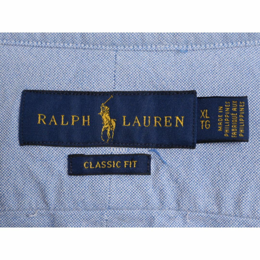 Ralph Lauren(ラルフローレン)のラルフローレン オックスフォード 半袖 ボタンダウン シャツ メンズ XL 古着 ポロ 大きいサイズ ワンポイント ポケット付き BD ワイシャツ メンズのトップス(シャツ)の商品写真