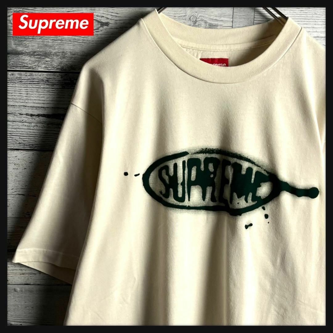 Supreme(シュプリーム)の【美品　希少デザイン】シュプリーム☆センタープリントロゴ入り半袖Tシャツ メンズのトップス(Tシャツ/カットソー(半袖/袖なし))の商品写真