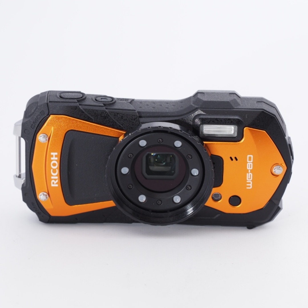 RICOH - RICOH リコー WG-80 オレンジ ORANGE 防水デジタルカメラ 14m RICOH - RICOH リコー WG-80 オレンジ ORANGE 防水デジタルカメラ 14m