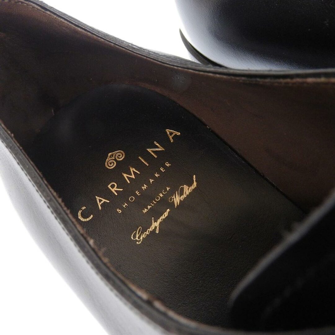 CARMINA(カルミナ)のカルミナ 新品同様 CARMINA カルミーナ ボックスカーフ レイン ホールカット シューズ メンズ ブラック 6 910 6 メンズの靴/シューズ(その他)の商品写真