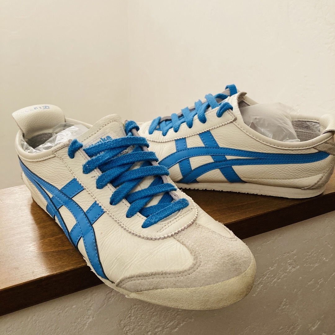 Onitsuka Tiger(オニツカタイガー)のOnitsuka Tiger MEXICO 66 （クリーム×ドルフィンブルー） レディースの靴/シューズ(スニーカー)の商品写真