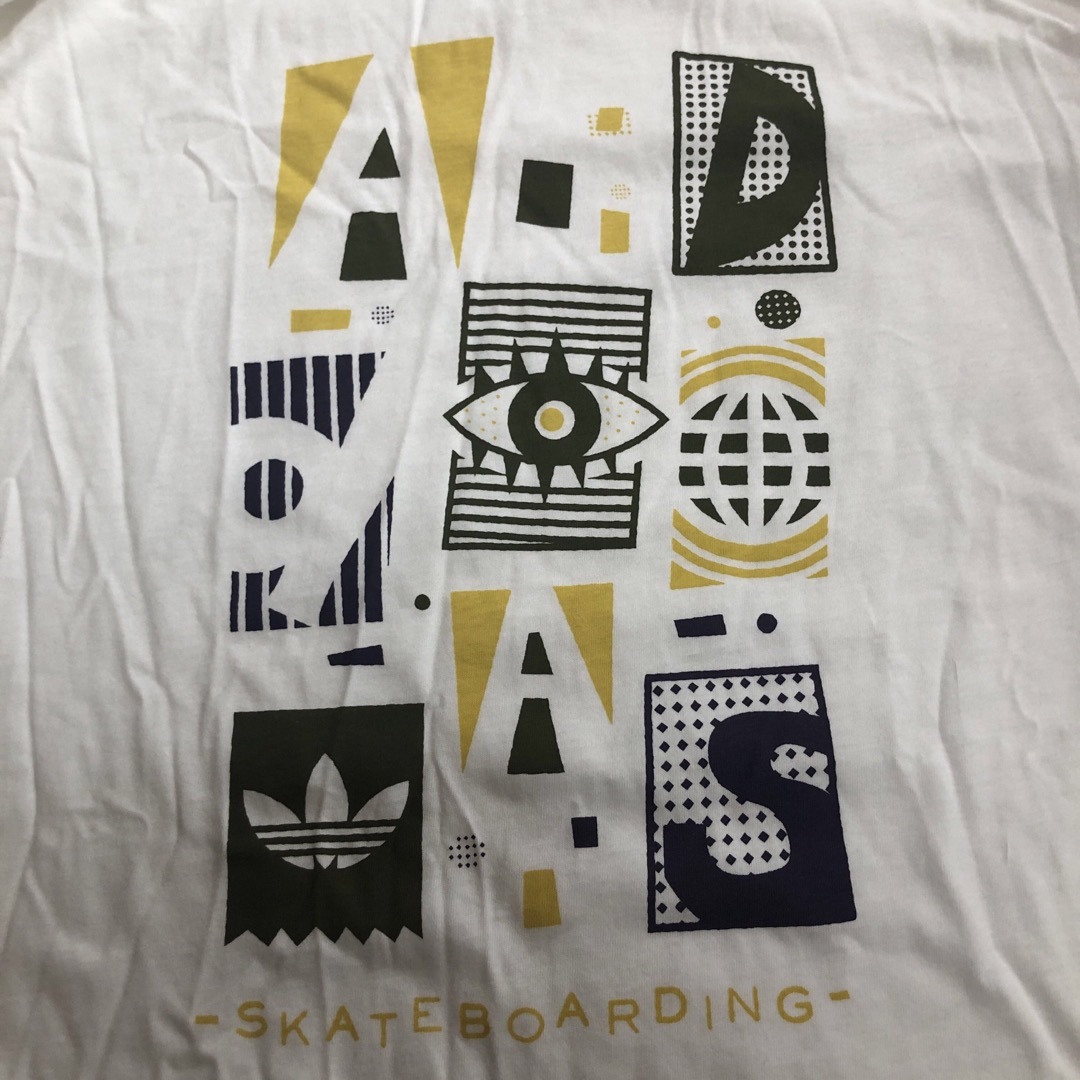 Originals（adidas）(オリジナルス)のadidas⭐️skate boarding Tシャツ XLトレファイルロゴ 白 メンズのトップス(Tシャツ/カットソー(半袖/袖なし))の商品写真