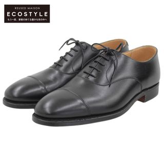 Crockett&Jones - クロケット＆ジョーンズ 新品同様 CROCKETT&JONES クロケット＆ジョーンズ CONNAUGHT コノート カーフ ストレートチップ シューズ メンズ ブラック 7 1/2E 7742-12 7 1/2E