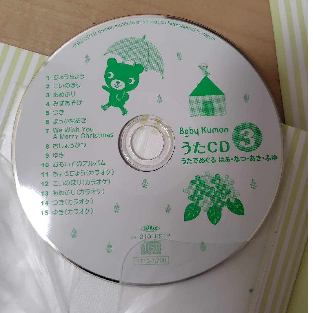 KUMON(クモン)のくもんのうたぶっく エンタメ/ホビーのCD(キッズ/ファミリー)の商品写真