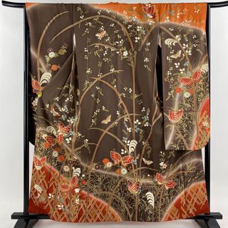 振袖 身丈160.5cm 裄丈66cm 正絹 秀品 【中古】(着物)