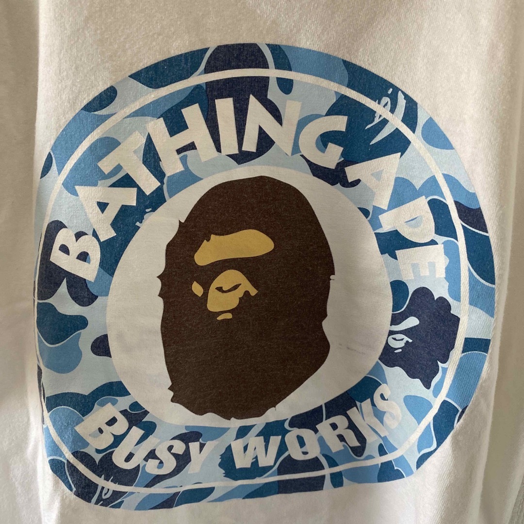 A BATHING APE(アベイシングエイプ)の90sBathingApeベイシングエイプtシャツ半袖ホワイトmシングルステッチ メンズのトップス(Tシャツ/カットソー(半袖/袖なし))の商品写真