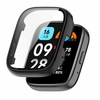 Redmi Watch 3 Active アクティブ ガラス ケース ブラック(モバイルケース/カバー)