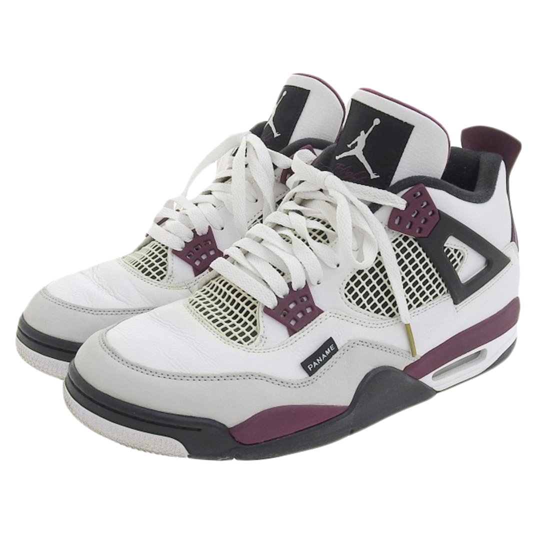 NIKE(ナイキ)のナイキ NIKE ナイキ AIR JORDAN 4 PSG レザー スニーカー メンズ ホワイト パープル CZ5624-100 11(US) メンズの靴/シューズ(その他)の商品写真