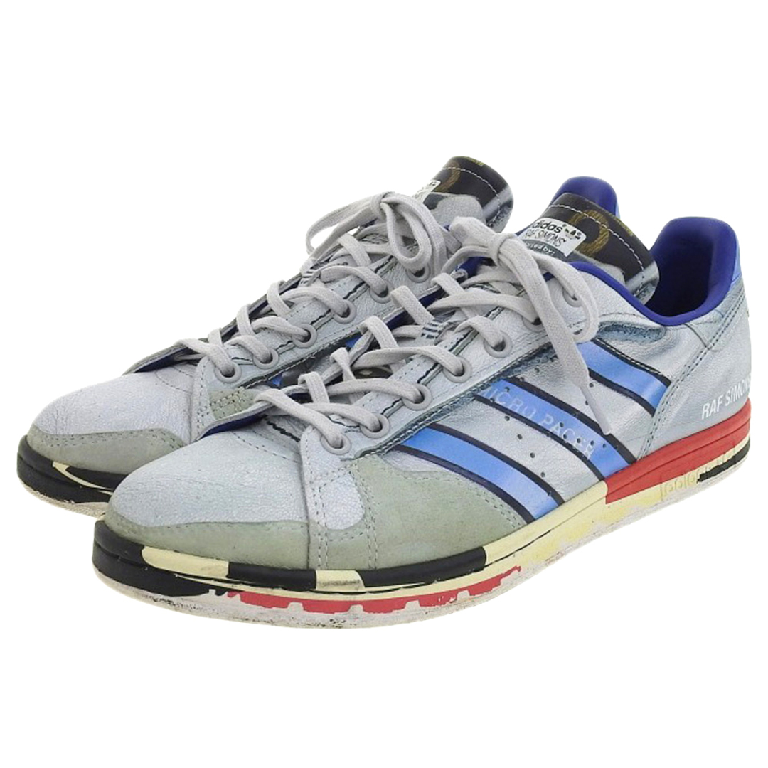 adidas(アディダス)のアディダス adidas アディダス ×RAF SIMONS スタンスミス RS MICRO STAN レザー スニーカー メンズ ブルー系 10.5 EE7950 10.5(US) メンズの靴/シューズ(その他)の商品写真