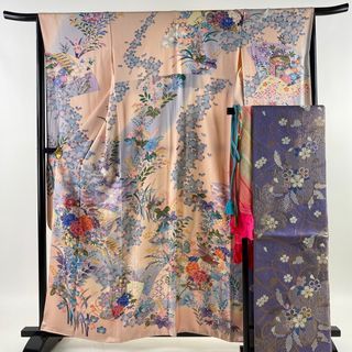 振袖 身丈159cm 裄丈65.5cm 正絹 美品 秀品 【中古】(着物)