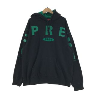 シュプリーム(Supreme)の▼▼Supreme シュプリーム パーカー 19AW フロントロゴ ブラック×グリーン(パーカー)