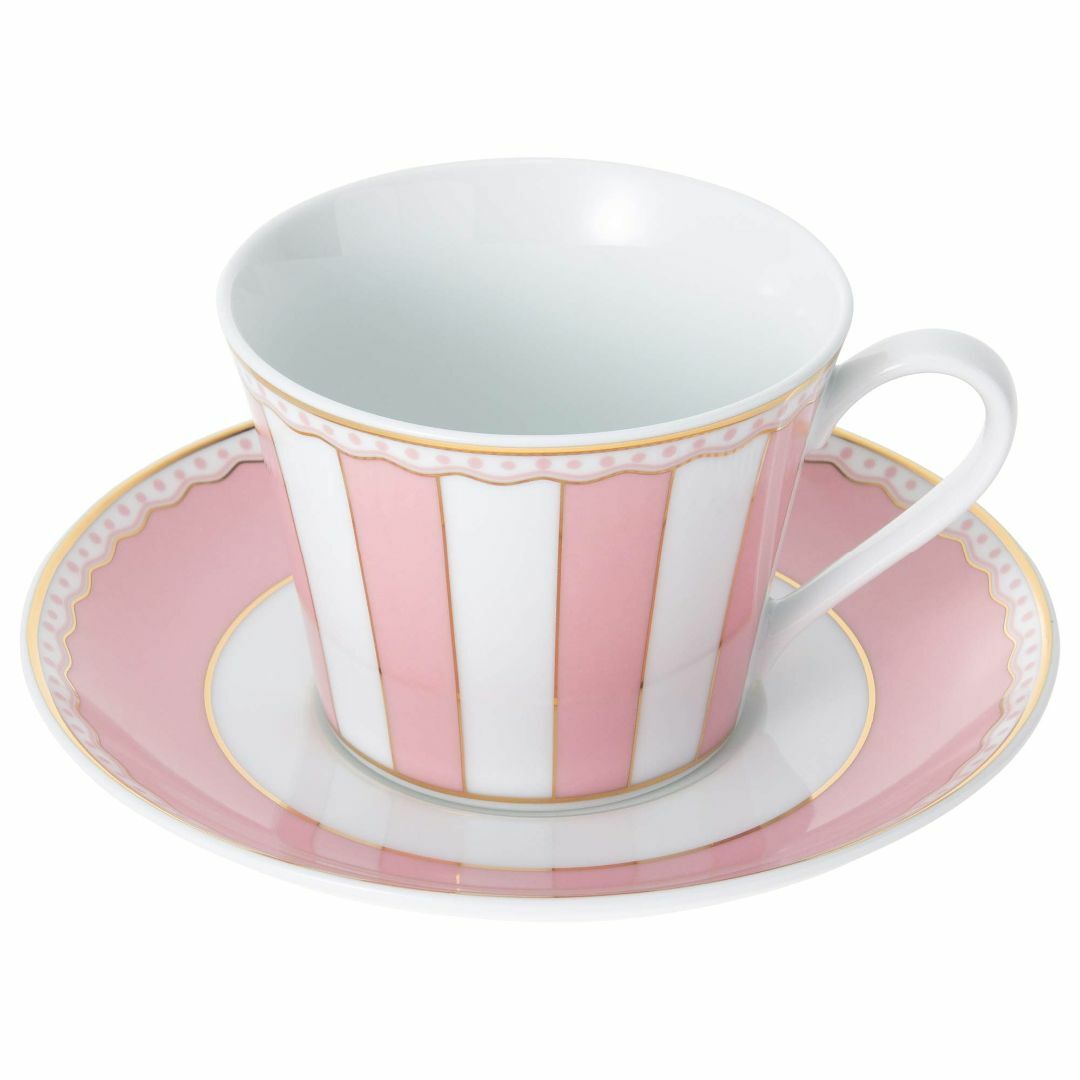 【色:02:ピンク】Noritake ノリタケ カップ & ソーサー ( コーヒ インテリア/住まい/日用品のキッチン/食器(テーブル用品)の商品写真