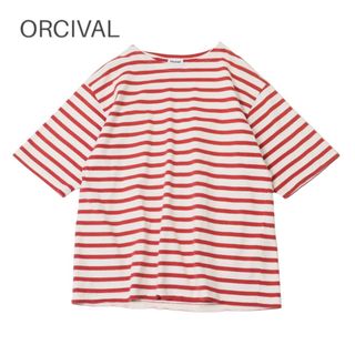 オーシバル(ORCIVAL)のORCIVAL BOAT NECK SHORT SLEEVE BORDER(Tシャツ(半袖/袖なし))