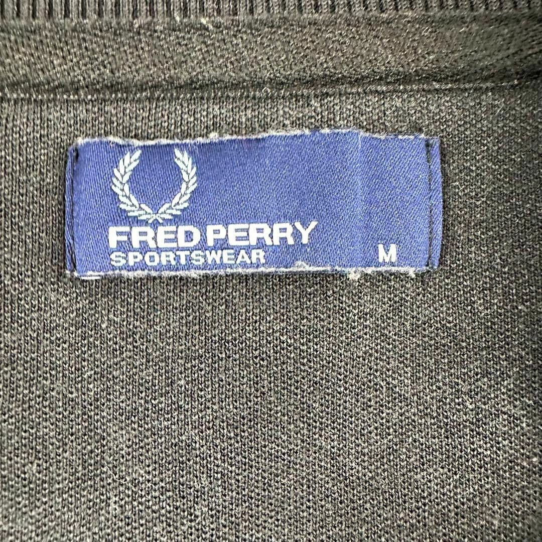 FRED PERRY(フレッドペリー)のじょりん様専用フレッドペリートラックジャージ 刺繍ロゴ ツインテープ Mブラック メンズのトップス(ジャージ)の商品写真