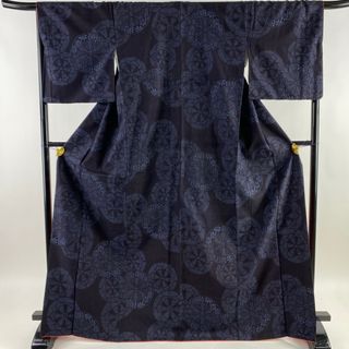 結城紬 身丈170.5cm 裄丈66.5cm 正絹 美品 逸品 【中古】(着物)