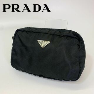 プラダ(PRADA)の3229 PRADA プラダ　ポーチ　レディース ナイロン　ブラック　黒　ロゴ(ポーチ)