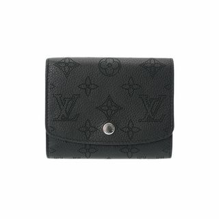 ルイヴィトン(LOUIS VUITTON)のルイヴィトン マヒナ ポルトフォイユイリス コンパクト 三つ折り財布 ノワ(財布)