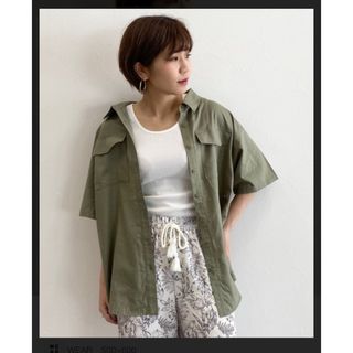 ページボーイ(PAGEBOY)の新品　PAGEBOY リネンライトシャツ(シャツ/ブラウス(半袖/袖なし))