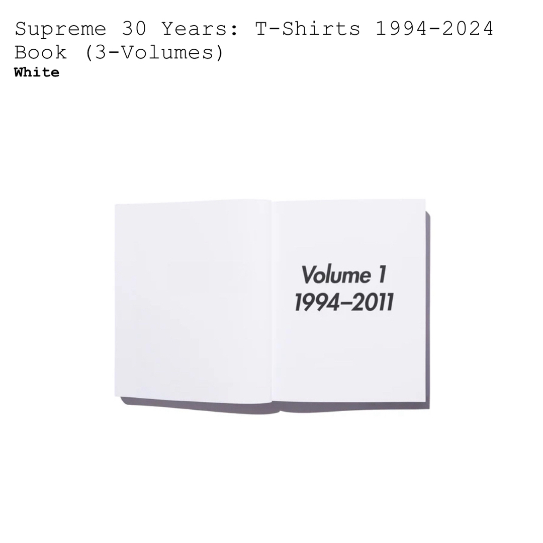 Supreme(シュプリーム)のSupreme 30 Years:T-Shirts 1994-2024 Book メンズのファッション小物(その他)の商品写真