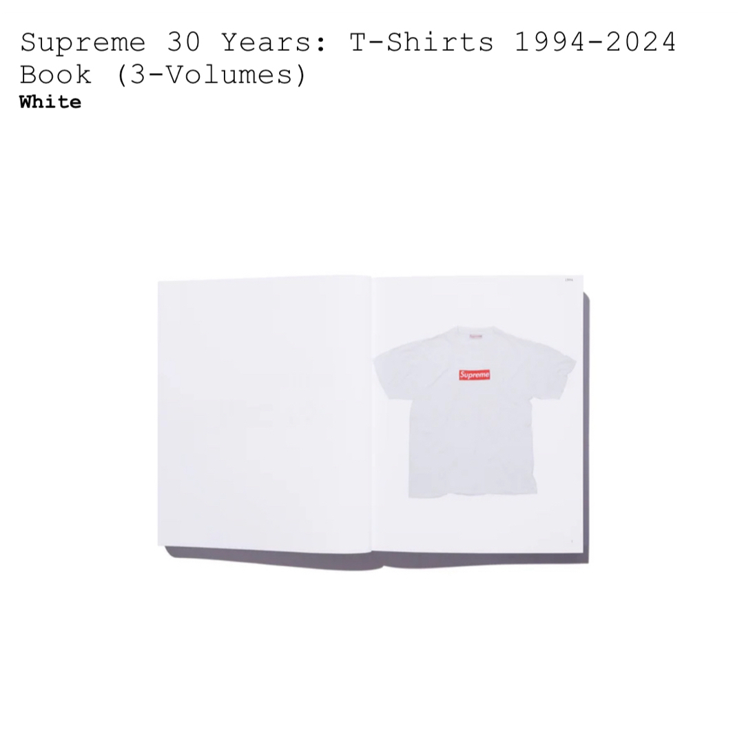 Supreme(シュプリーム)のSupreme 30 Years:T-Shirts 1994-2024 Book メンズのファッション小物(その他)の商品写真