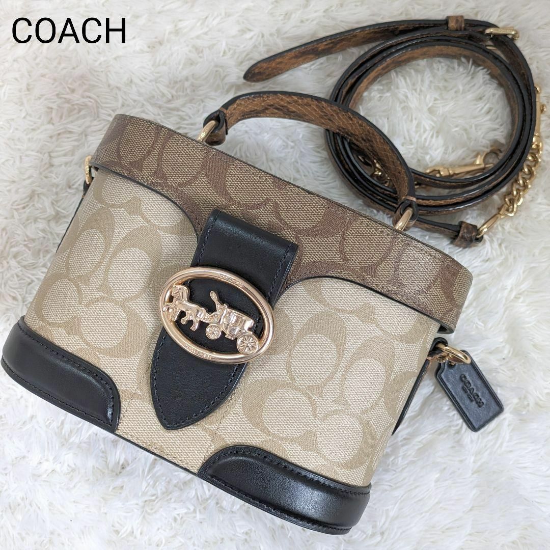 COACH(コーチ)の美品 コーチ ショルダーバッグ 2way バニティ ジョージ ゲム ジェム レディースのバッグ(ショルダーバッグ)の商品写真