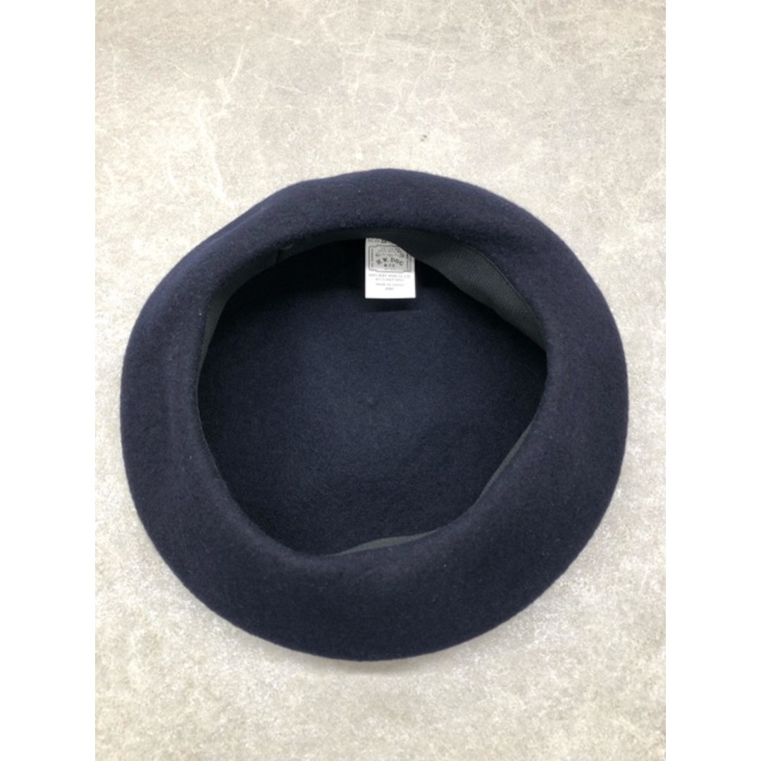 THE H.W.DOG&CO(ザエイチダブリュードッグアンドコー) D-00022 WOOL BERET ベレー帽 ネイビー サイズ ONE【C1169-007】 メンズの帽子(ハンチング/ベレー帽)の商品写真