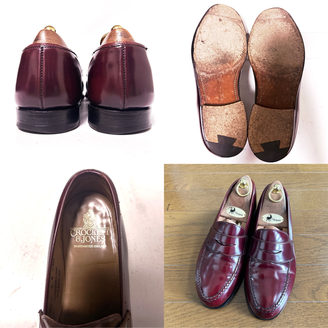 Crockett&Jones(クロケットアンドジョーンズ)の322.CROCKETT&JONES BOSTON コインローファー 6G メンズの靴/シューズ(ドレス/ビジネス)の商品写真