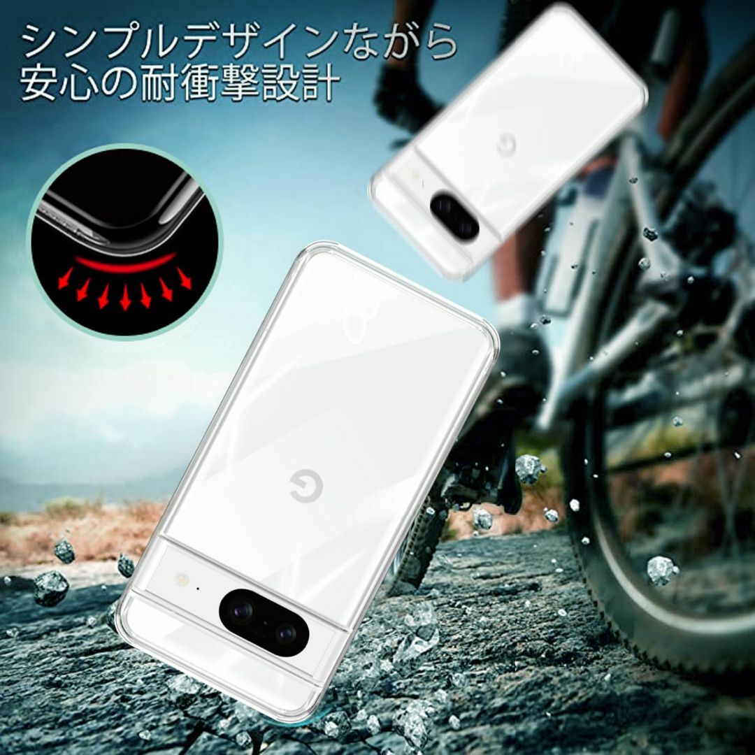 【サイズ:GooglePixel8_色:クリア】Google Pixel 8 用 スマホ/家電/カメラのスマホアクセサリー(その他)の商品写真