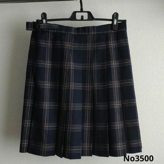 スクールスカート 冬物 w66-丈49 チェック プリーツ 制服女子No3500(その他)