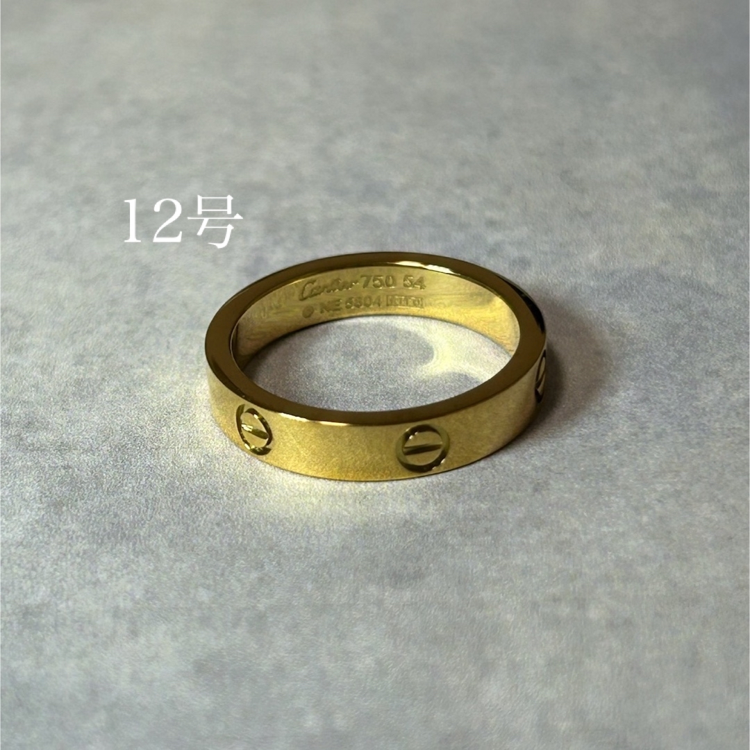 ◎love ring 12号◎us#6  gold 指輪 レディースのアクセサリー(リング(指輪))の商品写真