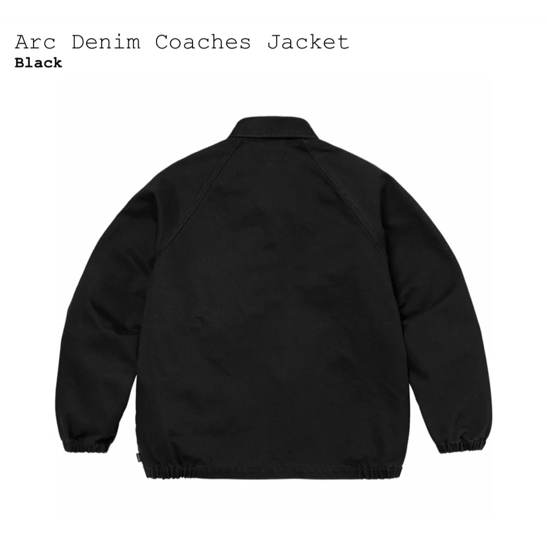 Supreme(シュプリーム)のMサイズ Supreme Arc Denim Coaches Jacket 黒 メンズのジャケット/アウター(スタジャン)の商品写真