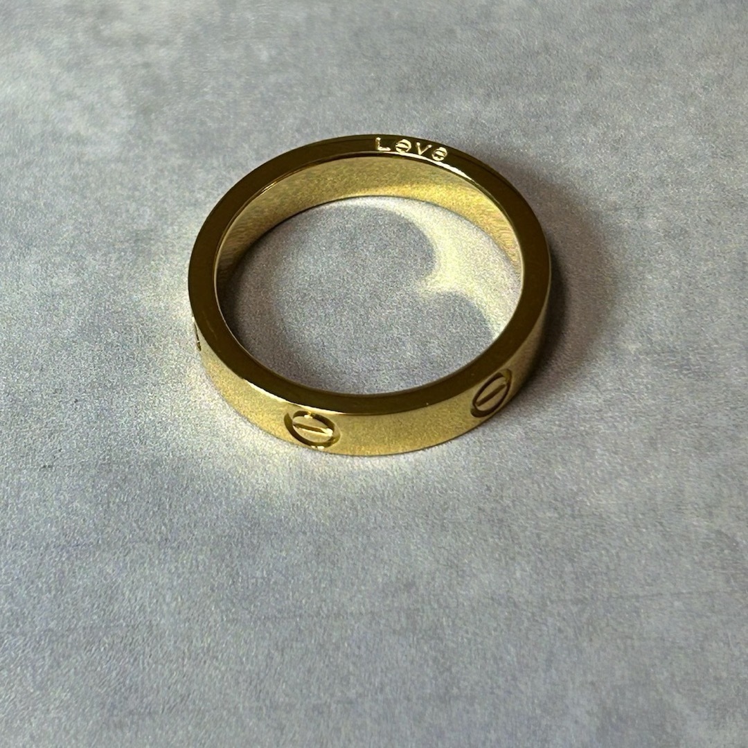 ◎love ring 14号◎us#7  gold 指輪 レディースのアクセサリー(リング(指輪))の商品写真
