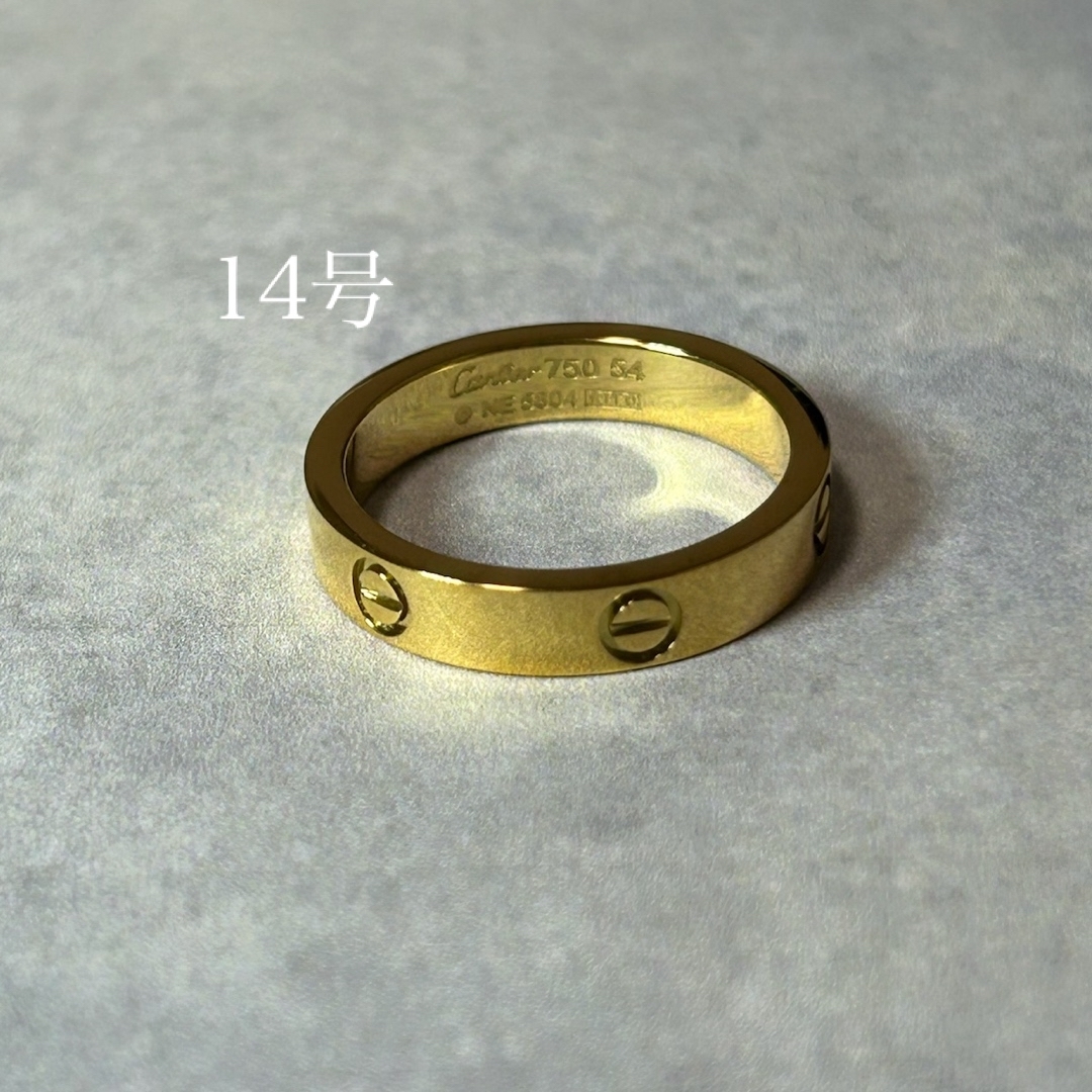 ◎love ring 14号◎us#7  gold 指輪 レディースのアクセサリー(リング(指輪))の商品写真