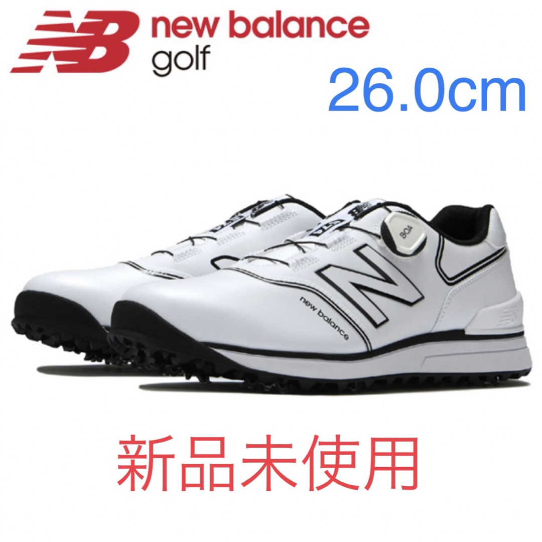 new balance golf(ニューバランスゴルフ)の【新品未使用】ニューバランス ゴルフシューズ 574 v3 BOA 26.0 スポーツ/アウトドアのゴルフ(シューズ)の商品写真