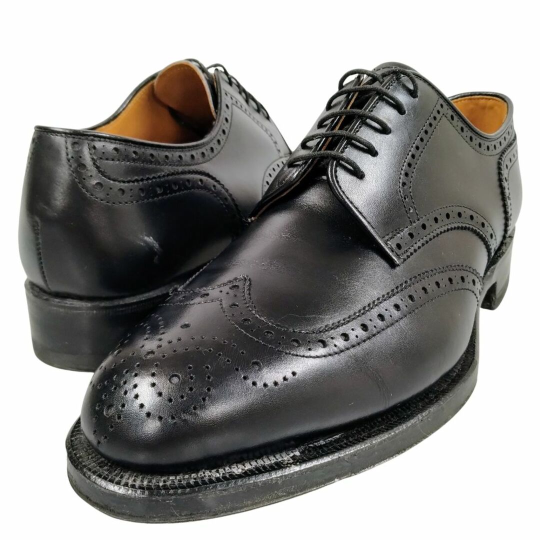 JOHNSTON＆MURPHY ジョンストン＆マーフィ ウィングチップ シューズ ブラック サイズ 6 正規品 / 34131 メンズの靴/シューズ(ドレス/ビジネス)の商品写真