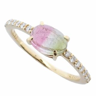 BIZOUX - BIZOUX ビズー バイカラー リング 指輪 K18YG/バイカラートルマリン0.688ct/ダイヤモンド0.11ct 8号