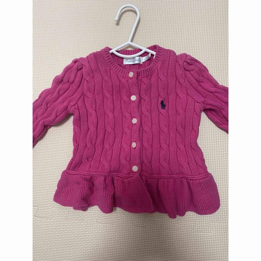 POLO RALPH LAUREN(ポロラルフローレン)のラルフローレン　カーディガン　80 （12m） レディースのトップス(カーディガン)の商品写真