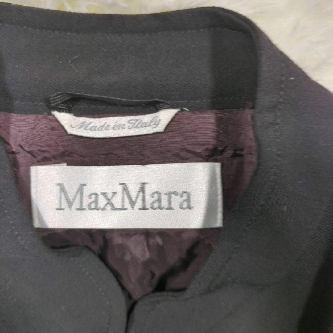 MaxMara チャイナドレス風 スリット カーディガン 白タグ イタリア製 レディースのジャケット/アウター(その他)の商品写真