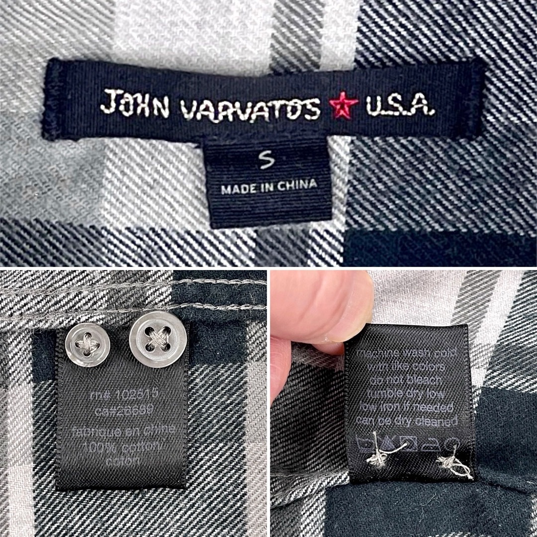 John Varvatos(ジョンバルベイトス)の中古 ジョンバルベイトス バッファロー ブロック グラデ チェック ネルシャツ メンズのトップス(シャツ)の商品写真