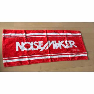 NOISE MAKER    ノイズメーカー ロゴタオル　赤(ミュージシャン)