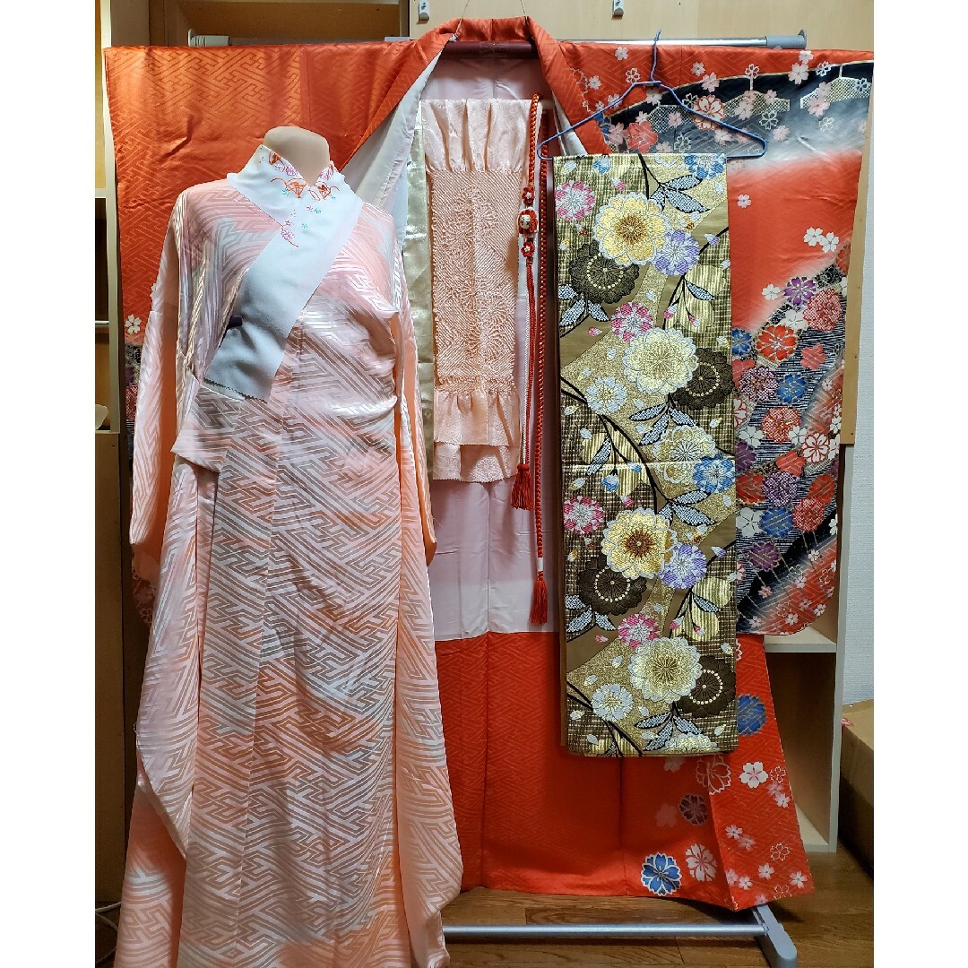 振り袖(8)児太郎作 長襦袢、袋帯、小物セット レディースの水着/浴衣(振袖)の商品写真