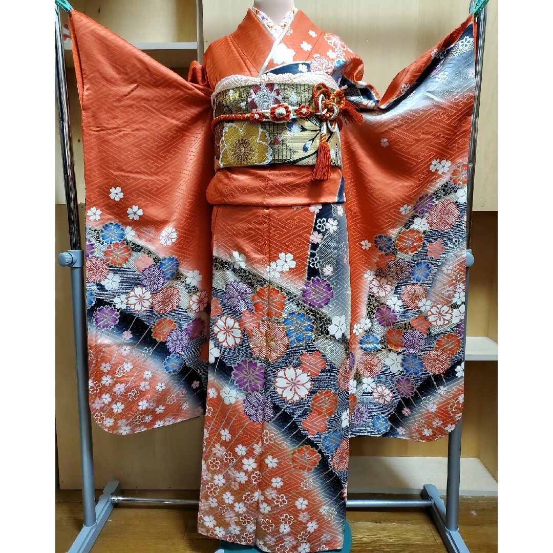 振り袖(8)児太郎作 長襦袢、袋帯、小物セット レディースの水着/浴衣(振袖)の商品写真