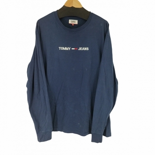トミーヒルフィガー(TOMMY HILFIGER)のtommy jeans(トミージーンズ) フロント刺繍 L/S Tシャツ メンズ(Tシャツ/カットソー(七分/長袖))